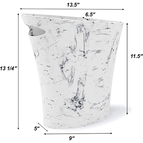 Small Trash Can – Open Top Skinny Garbage Cans for Kitchen, Office, Do ...