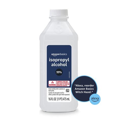 Amazon Basics 99% Isopropyl Alcohol First Aid For Technical Use,16 ...