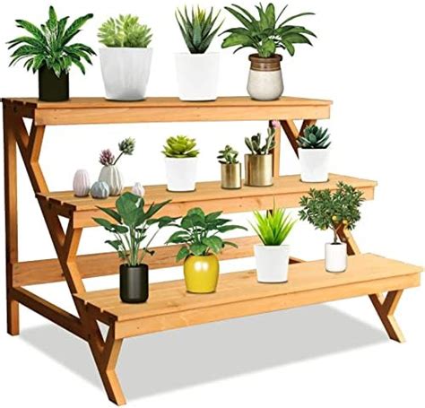 Beauty Panda Teak Wood Multipurpose Plant Stand/Pot Stand | Living Room ...