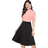 Buy ILLI LONDON Women's Skater Knee Length Dress at Amazon.in