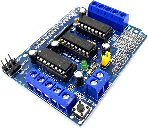 Buy Kiro&Seeu L293D DC Motor Drive Shield Stepper Motor Drive Shield ...