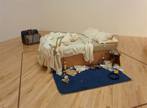 Why was Tracey Emin's bed a shock to the audience?