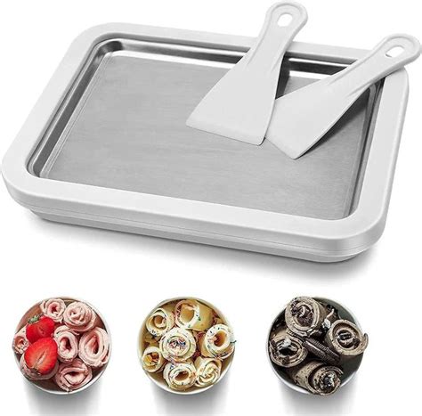Ice Cream Maker Pan with Scrapers Rolled Ice Cream Pan – TheWishCrate