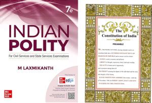 Indian Polity M. Laxmikant + Preamble of India: Buy Indian Polity M ...