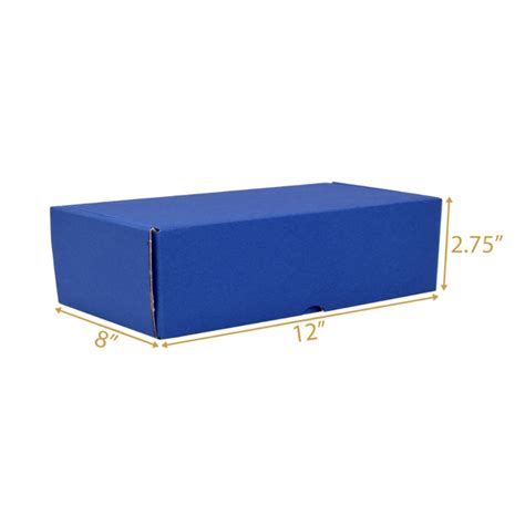 Blue Mailer Box - 12x8x2.75 | Amazon Corrugated Box Supplier