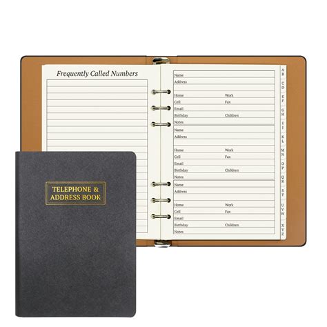 suituts Refillable Address Book with Alphabetical Tabs, 600 Entry ...