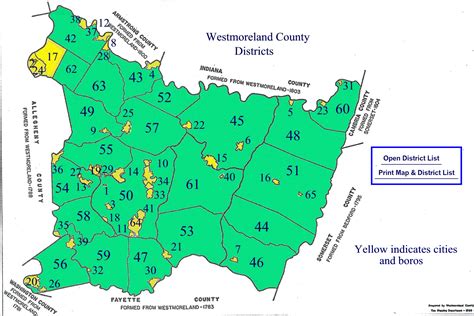 District Map | Westmoreland County, PA - Official Website