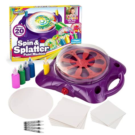 Creative Kids Spin & Paint Art Kit - Spinning Art Machine + Flexible ...
