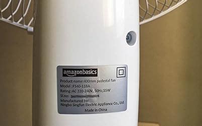 Buy AmazonBasics High Speed Oscillating Pedestal Fan 400 mm (16 Inch ...