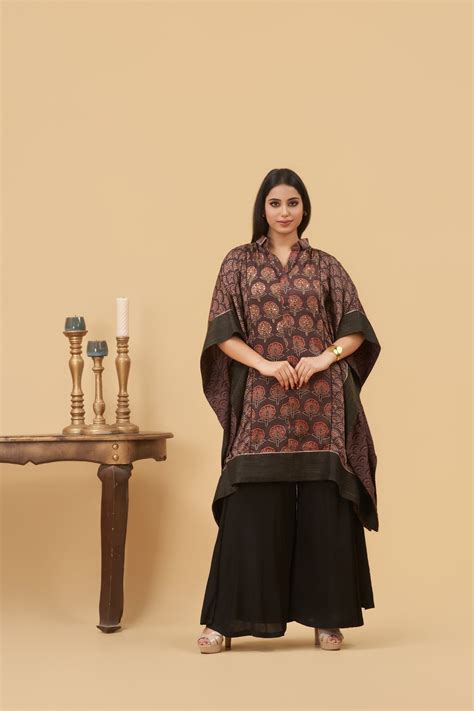 Meher Ajrakh Kaftan – Ethnic Stories