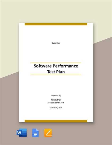 Software Performance Test Plan Template 的图像结果