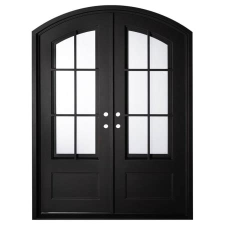 Pinkys Iron Doors BR-DA-7486-LHOS Bristol Double Arch 74" x 86" Left ...