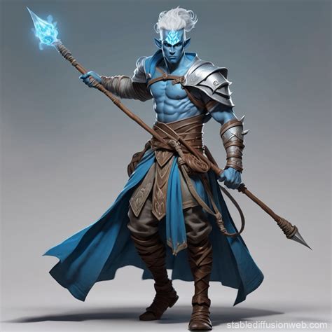 Dnd Male Genasi Storm Character | Stable Diffusion Online
