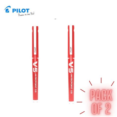 Pilot Hi-Techpoint V5 Catridge-Pen (Pack Of 2) – Unicols