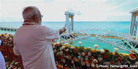 PM Modi inaugurates new Pamban rail bridge in Tamil Nadu | Manorama ...