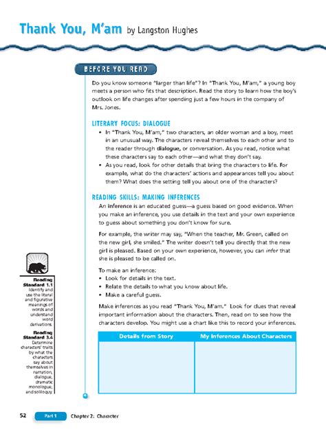 Thankyoumamtext - Describe - Thank You, M’am 52 Part 1 Chapter 2 ...