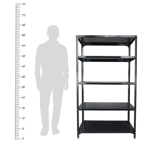 Buy Mil-Nil Prime CRC Sheet 5 Shelf Multipurpose Slotted Angle Rack ...