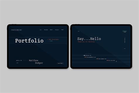 Interative Web Developer Portfolio Template 的图像结果