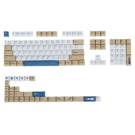 133 Keys Soy Milk PBT Keycap Set Cherry Profile Sublimation Japanese ...