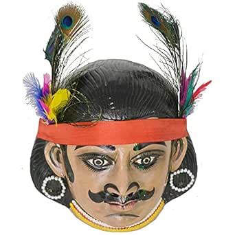 Santarms handicrafts Kirat purulia art of folk chhau dance face mask ...