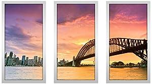 Picture Perfect International"Sydney Framed Plexiglass Wall Art, Set of ...