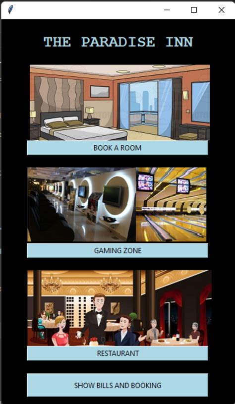 Image result for Hotel Management Python Tkinter GitHub