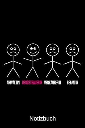 Buy Anwältin Gerüstbauerin Verkäuferin Beamtin: A5 Notizbuch für alle ...