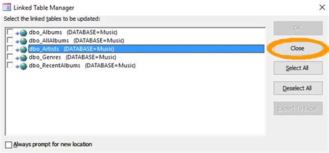 How to Use Linked Table Manager in Access 的图像结果