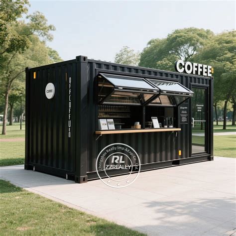 Container Coffee Shop With Fully Equipped Kitchen 20 FT Container Bar ...