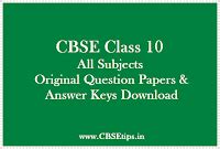 CBSE Class 10 Kashmiri - Original Question Papers And Answer Keys ...