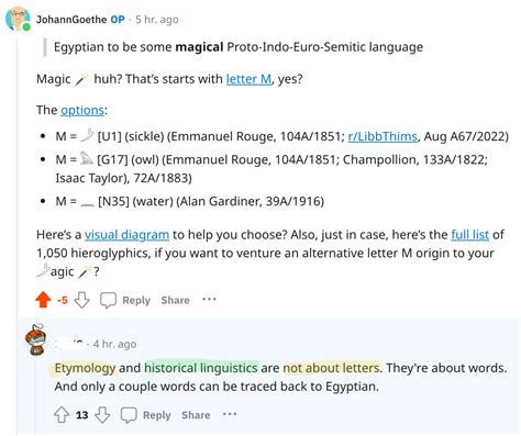 Etymology and historical linguistics are not about letters. Hmm 🤔 … Ok ...
