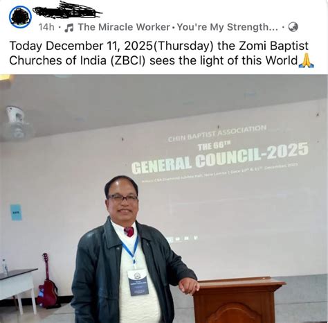 Historic Renaming: CBA Becomes Zomi Baptist Churches of India ...