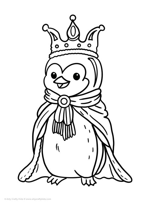 Printable Penguin Coloring Pages for Kids - Arty Crafty Kids
