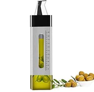 we3 260ml Olive Oil Dispenser, Stainless Steel Oil Bottle Drip-Free ...