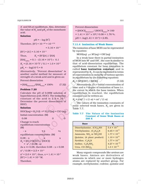 Equilibrium - NCERT Book of Class 11 Chemistry Part I