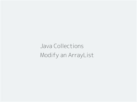 Image result for How to Update Java ArrayList