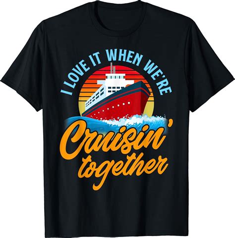 GOSMITH Cruising Together Funny Cruise Couple T-Shirt 86639-black ...