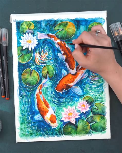 Watercolor brush pen marker tutorial tips for beginners smooth blending ...