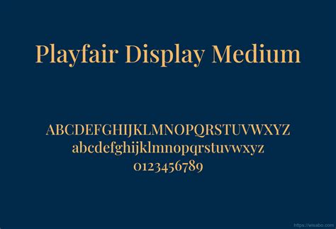 Playfair Display Medium Font Free Download [ttf - otf] | Wisabo Fonts