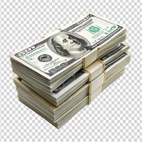 A stack of American money on transparent background | Premium AI ...