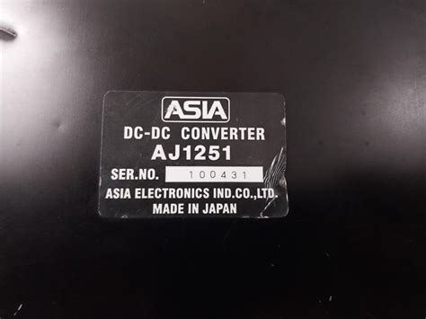Asia Electronics AJ1251 DC-DC Converter – Aeliya Marine Tech