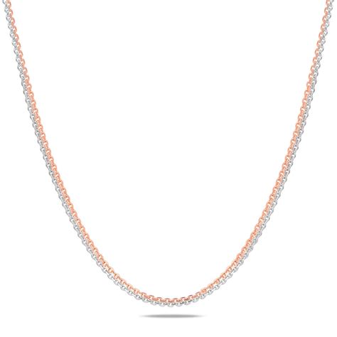 Flawless Platinum And Rose Gold Chain for her priced under 50K ...