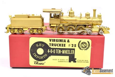HO Brass - Key Imports Virginia & Truckee V&T #25 4-6-0 Ten-Wheeler - – Brass Basement