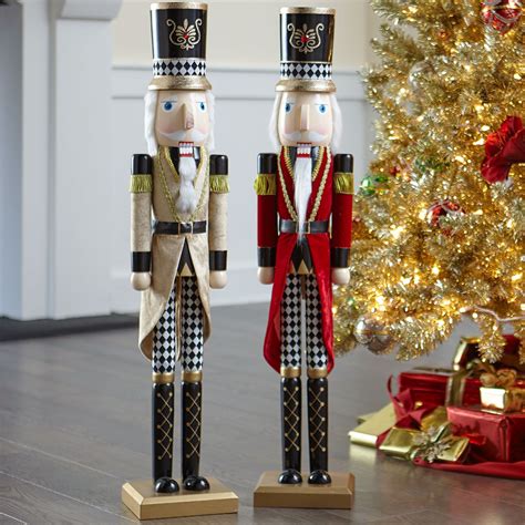 Wooden Nutcracker| Indoor Christmas Décor | Brylane Home | Nutcracker ...