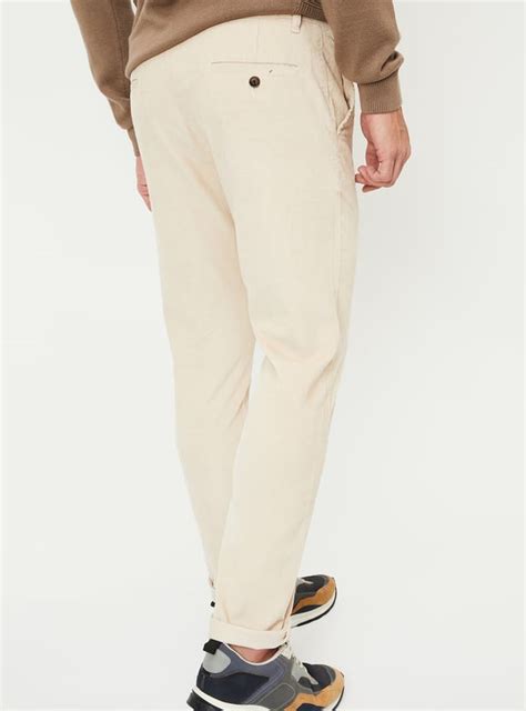 Buy Men Slim Fit Corduroy Flexi Waist Chinos Online at just Rs. 1499.0 ...