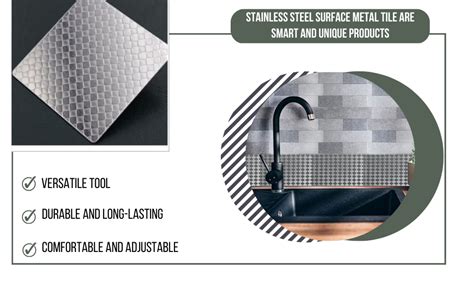 AVIATION METAL & ALLOYS Stainless Steel Backsplash Peel and Stick ...