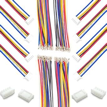 Kidisoii XH 2.54mm JST Connector Kit with 22AWG Pre-Crimped Wire, 2/3/4 ...