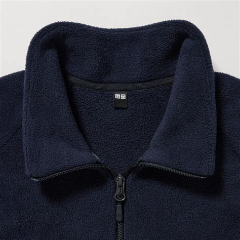 Uniqlo Outerwear Warehouse Sale 2025 - Uniqlo Fleece Zipped Jacket Men Navy
