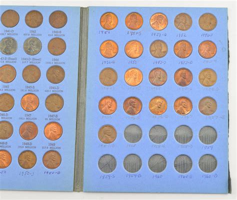 Complete 1941-58 Lincoln Wheat Cent Set - Includes 1943 Steel Cents ...