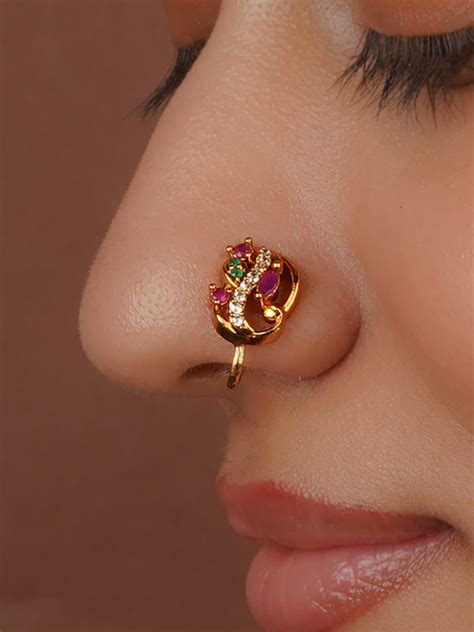 Nose Rings - Nose Studs - Bridal Jadau Kundan Nath – Mortantra
